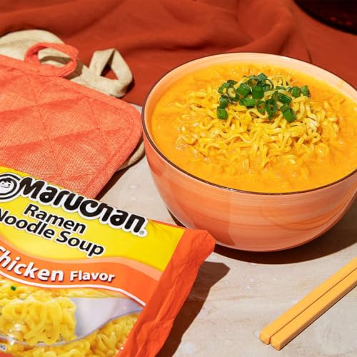 Maruchan Ramen Chicken, Instant Ramen Noodles, Ready to Eat Meals, 3 Oz, 24 Count-UPStoxs