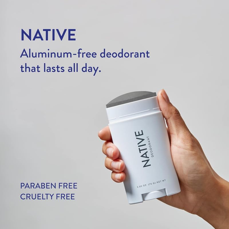 Native Deodorant | Natural Deodorant for Men, Aluminum Free with Baking Soda, Probiotics, Coconut Oil and Shea Butter | Charcoal-UPStoxs