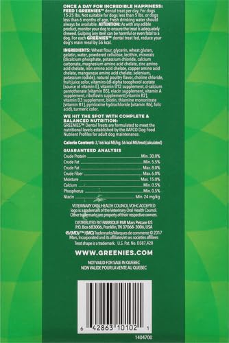 Greenies Original Petite Natural Dental Care Dog Treats, 36 oz. Pack (60 Treats)-UPStoxs