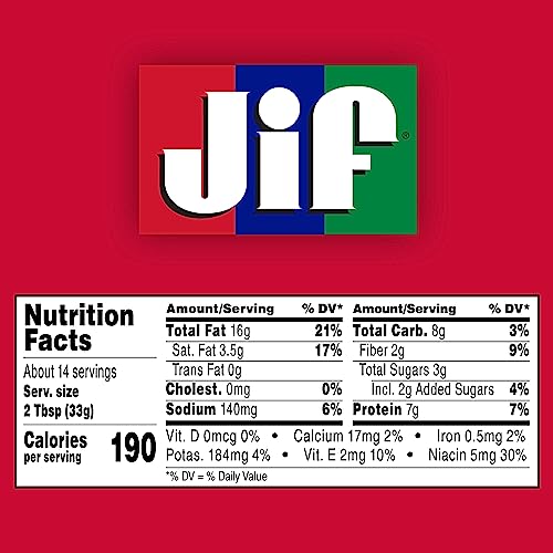 Jif Creamy Peanut Butter, 16 Ounces (Pack of 3)-UPStoxs