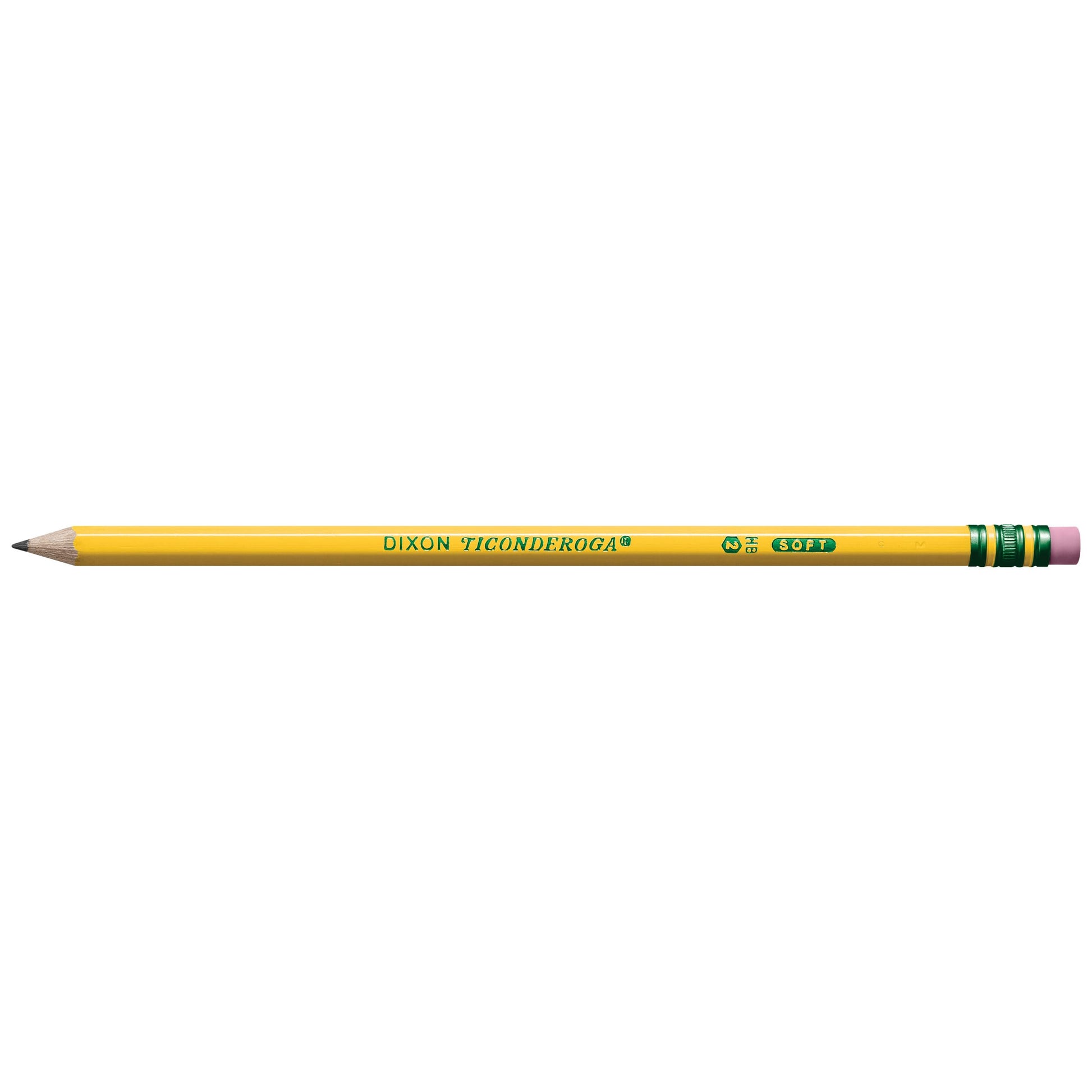 Ticonderoga Wood-Cased Pencils, Pre-Sharpened, #2 HB Soft, Yellow, 30 Count-UPStoxs