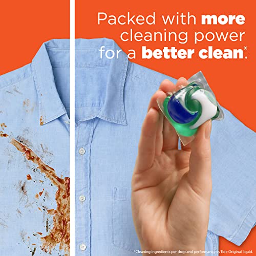 Tide PODS Laundry Detergent Soap Pacs, HE Compatible, 112 ct, Powerful 3-in-1 Clean, Clean Breeze-UPStoxs