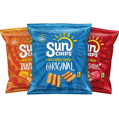 SunChips Multigrain Snacks, Variety Pack, 1 Ounce (Pack of 40)-UPStoxs