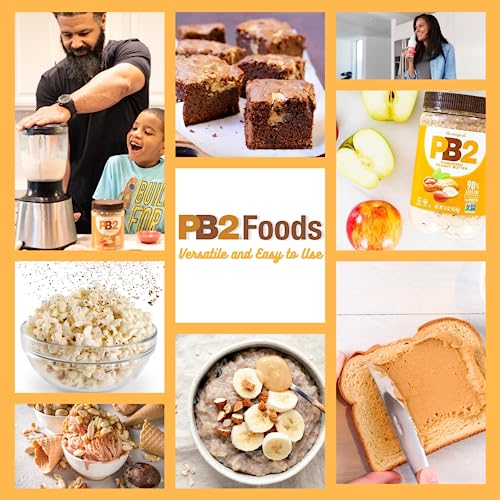 PB2 Original Powdered Peanut Butter - 6g of Protein, 90% Less Fat, Certified Gluten Free, Only 60 Calories per Serving, Perfect for Protein Shakes, Smoothies, and Low-Carb, Keto Diets-UPStoxs