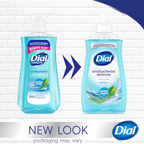 Dial Antibacterial Liquid Hand Soap, Spring Water, 11 fl oz (Pack of 4)-UPStoxs