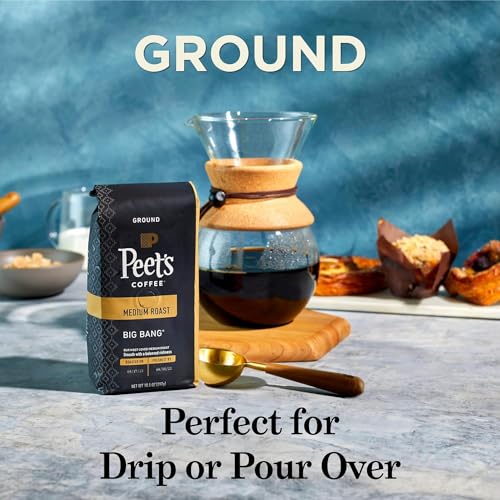 Peet's Coffee, Dark Roast Ground Coffee - Major Dickason's Blend 18 Ounce Bag-UPStoxs