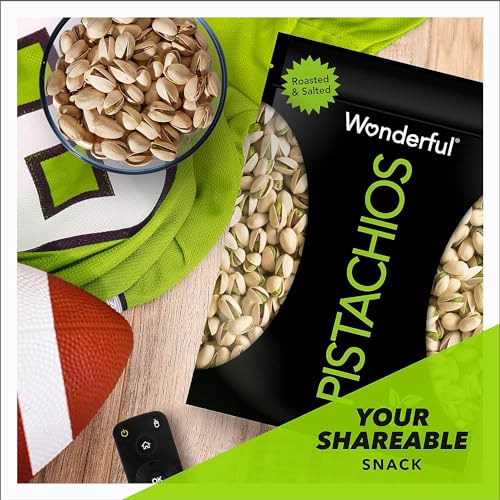 Wonderful Pistachios In Shell, Roasted & Salted Nuts, 48 Ounce Resealable Bag, Protein Snacks, Bulk Snacks, Healthy Snacks for Adults-UPStoxs