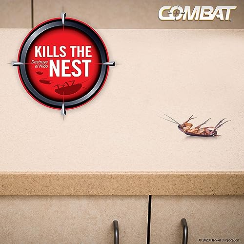 Combat Max 12 Month Roach Killing Bait, Small Roach Bait Station, Child-Resistant, 18 Count-UPStoxs