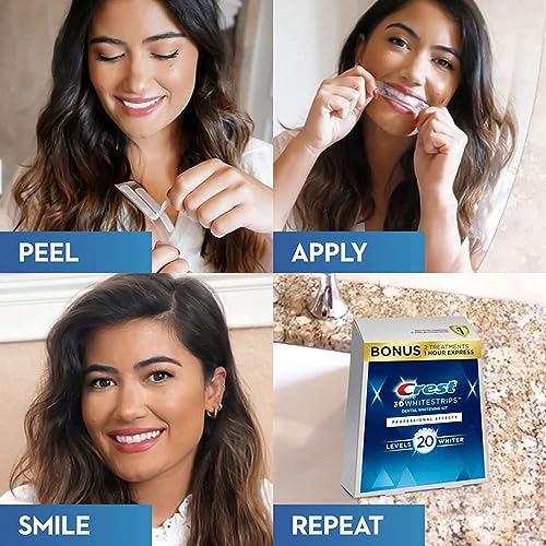 Crest 3D Whitestrips, Professional Effects, Teeth Whitening Strip Kit, 44 Strips (22 Count Pack)-UPStoxs