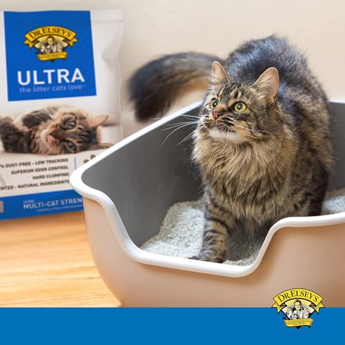 Dr. Elsey’s Premium Clumping Cat Litter - Ultra - 99.9% Dust-Free, Low Tracking, Hard Clumping, Superior Odor Control, Unscented & Natural Ingredients-UPStoxs