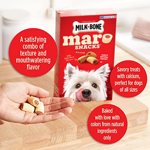 Milk-Bone MaroSnacks Dog Treats, Beef, 40 Ounce with Real Bone Marrow and Calcium-UPStoxs