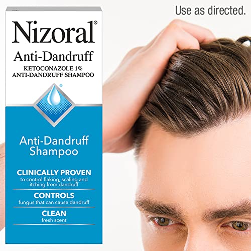 Nizoral Anti-Dandruff Shampoo with 1% Ketoconazole, Fresh Scent, 7 Fl Oz-UPStoxs