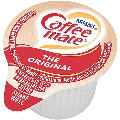 Nestle Coffee mate Coffee Creamer, Original, Liquid Creamer Singles, Non Dairy, No Refrigeration, 0.375 fl oz Tubs (Pack of 180)-UPStoxs