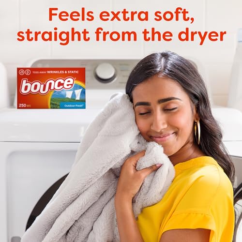 Bounce Dryer Sheets Laundry Fabric Softener, Outdoor Fresh Scent, 120 Count-UPStoxs