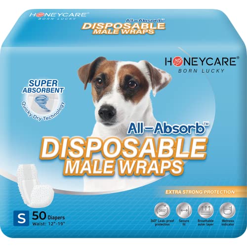 All-Absorb A26 Male Dog Wrap, 50 Count, Small-UPStoxs