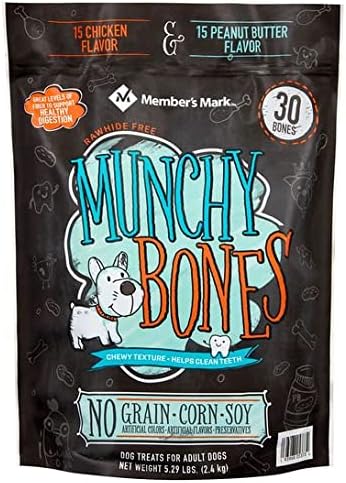 Member's Mark Munchy Bones Dog Treats for Adult Dogs, 84 oz.