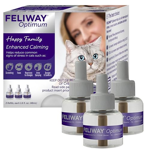 FELIWAY Optimum, Enhanced Calming Pheromone 30-day Refill – 3 Pack-UPStoxs