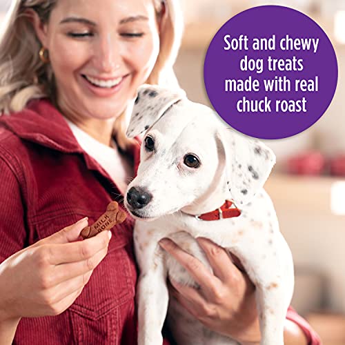 Milk-Bone Soft & Chewy Dog Treats, Beef & Filet Mignon Recipe, 25 Ounce Made with Real Chuck Roast-UPStoxs