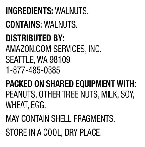 Amazon Brand - Happy Belly California Walnuts Halves and Pieces, 40 ounce-UPStoxs