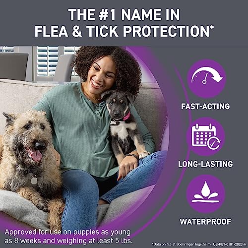 Frontline Plus Flea and Tick Treatment for Large Dogs Up to 45 to 88 lbs., 3 Treatments-UPStoxs