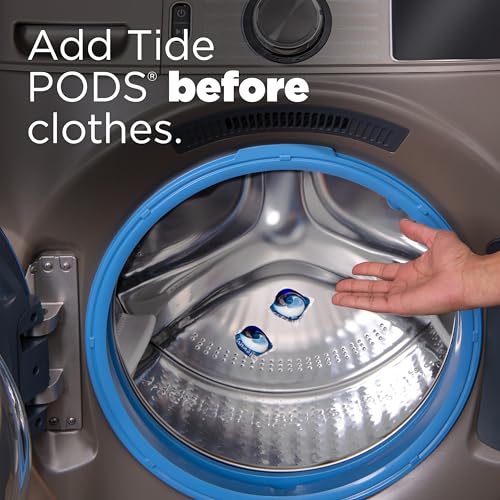 Tide PODS Laundry Detergent Soap Pacs, HE Compatible, 112 ct, Powerful 3-in-1 Clean, Clean Breeze-UPStoxs