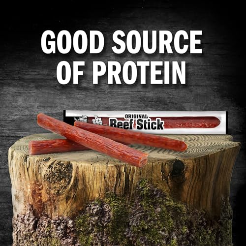 Jack Link's Beef Sticks, Original – Protein Snack, Meat Stick with 6g of Protein, Made with 100% Beef, Individually Wrapped Beef Snack Sticks – 0.92 Oz. (20 Count)-UPStoxs