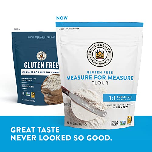 King Arthur, Measure for Measure Flour, Certified Gluten-Free, Non-GMO Project Verified, Certified Kosher, 3 Pounds, Packaging May Vary-UPStoxs