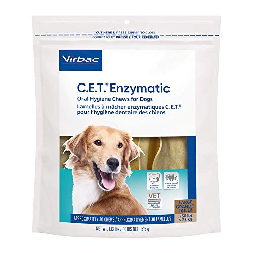 Virbac CET Enzymatic Oral Hygiene Chews for Dogs-UPStoxs