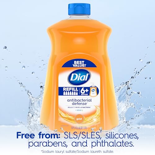 Dial Antibacterial Liquid Hand Soap, Gold, 11 fl oz (Pack of 4)-UPStoxs