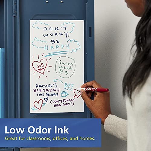 EXPO Low Odor Dry Erase Markers, Fine Tip, Black 4 Count-UPStoxs