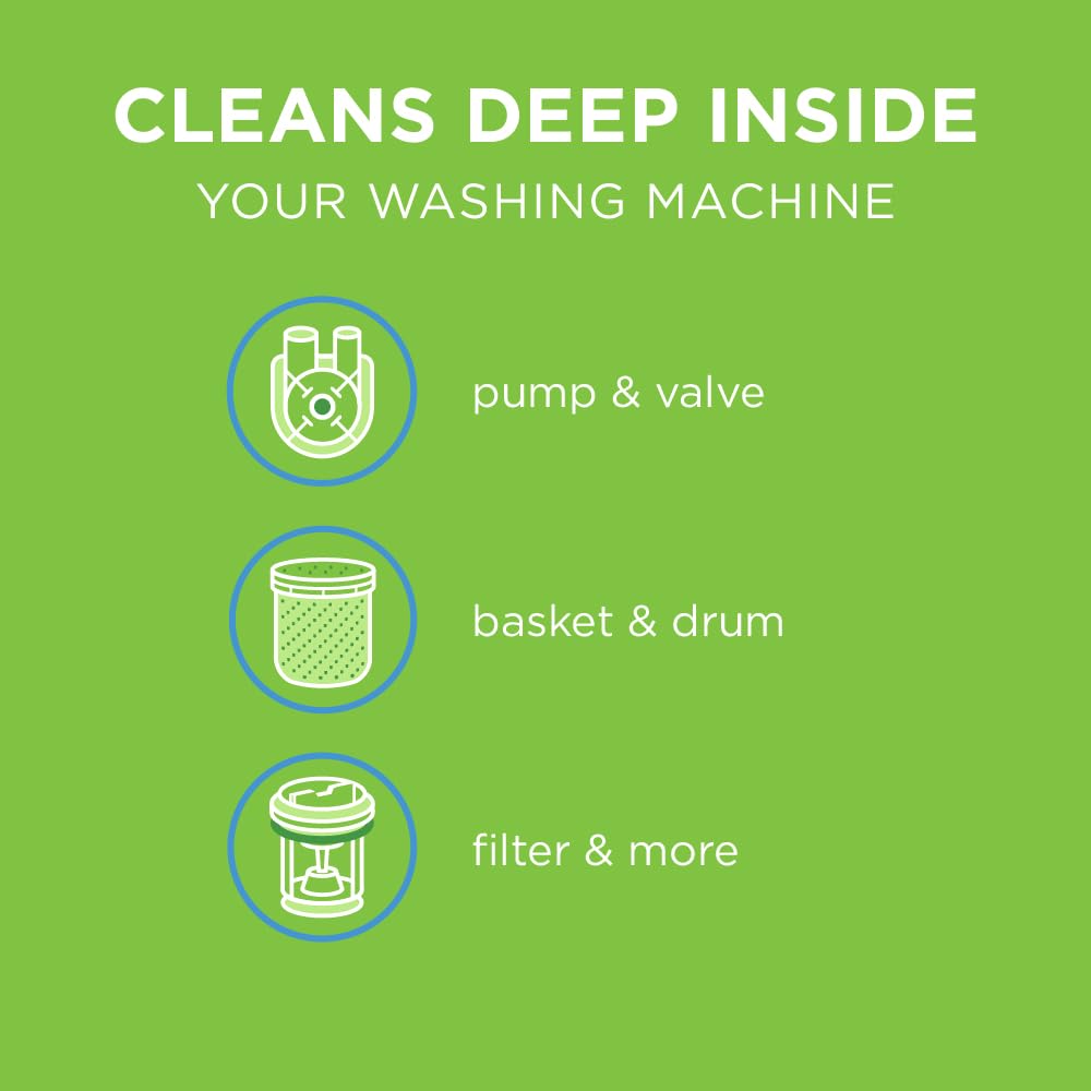 Affresh Washing Machine Cleaner, Cleans Front Load and Top Load Washers, Including HE, 6 Tablets-UPStoxs