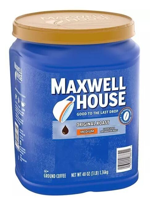 Maxwell House Original Roast Medium Ground Coffee, 43.1 oz.-UPStoxs