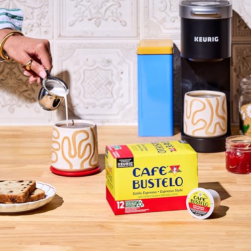 Café Bustelo Espresso Style Dark Roast Coffee, 72 Count Keurig K-Cup Pods-UPStoxs