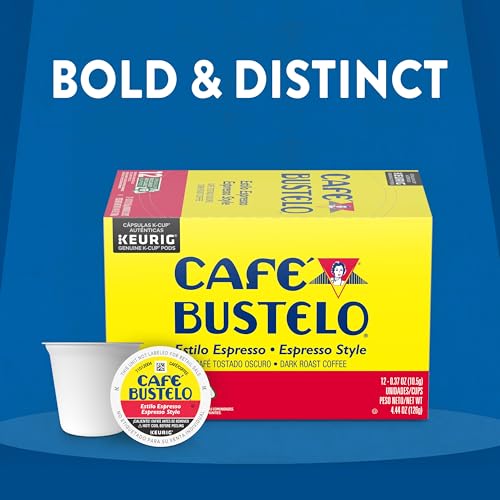 Café Bustelo Espresso Style Dark Roast Coffee, 72 Count Keurig K-Cup Pods-UPStoxs