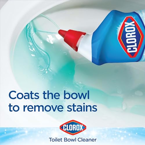 Clorox Toilet Bowl Cleaner, Clinging Bleach Gel, Ocean Mist - 24 Ounces, Pack of 2-UPStoxs