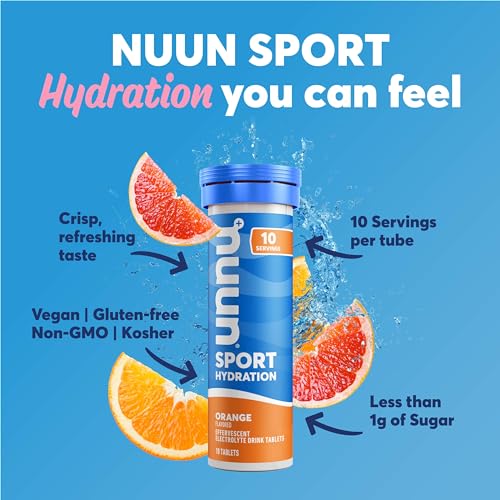 Nuun Sport: Electrolyte-Rich Sports Drink Tablets, Citrus Berry Mixed Flavor Pack, Box of 4 Count (40 servings), Sports Drink for Replenishment of Essential Electrolytes Lost Through Sweat-UPStoxs