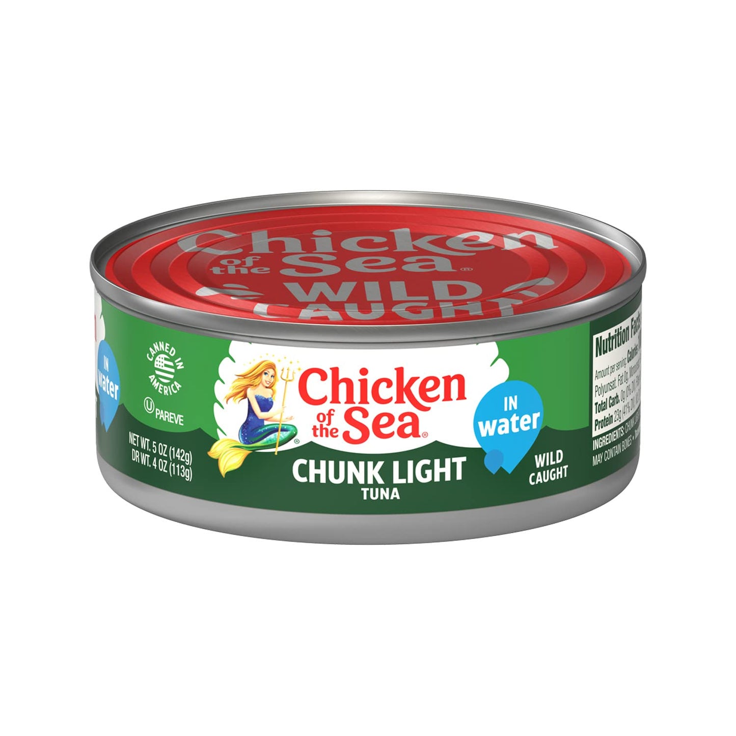 Chicken of the Sea Chunk Light Tuna in Water, Wild Caught Tuna, 5-Ounce Cans (Pack of 10)-UPStoxs