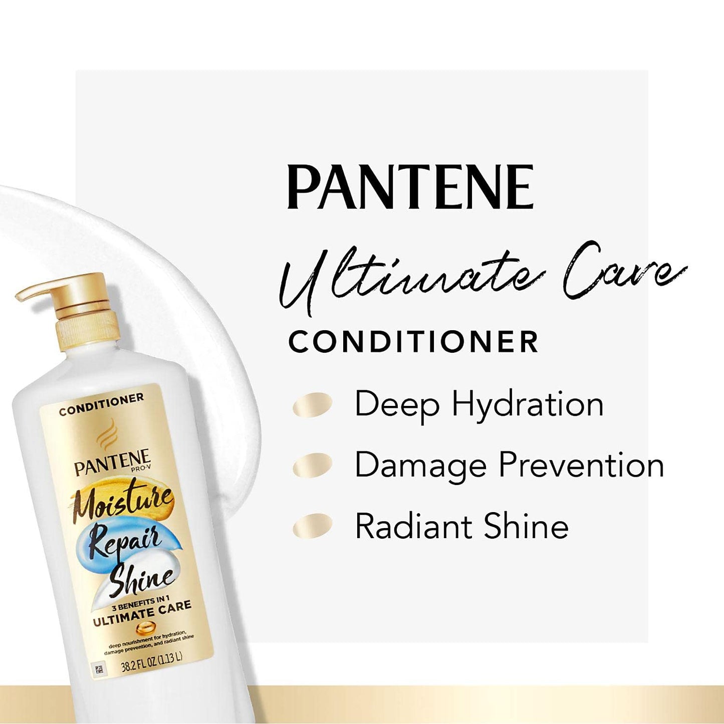 Pantene Pro-V Ultimate Care 3-in-1 Conditioner, 38.2 fl. oz.