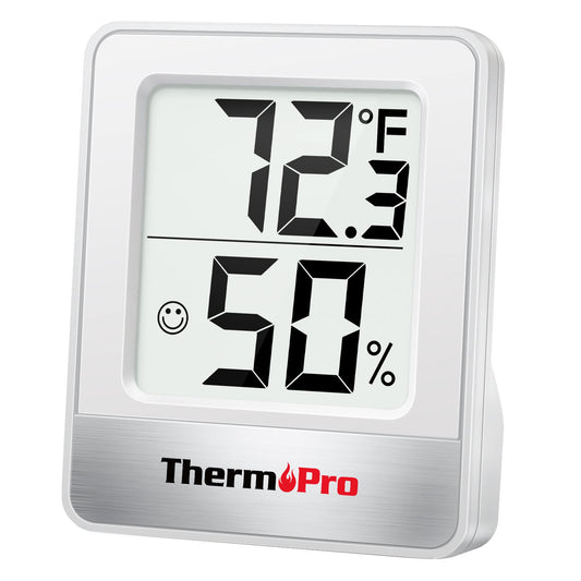 ThermoPro TP49 Digital Hygrometer Indoor Thermometer Humidity Meter Room Thermometer with Temperature and Humidity Monitor Mini Hygrometer Thermometer-UPStoxs