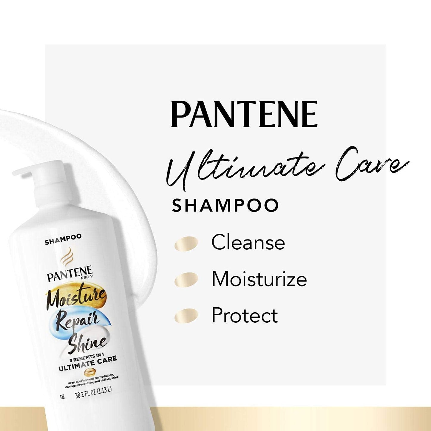 Pantene Pro-V Ultimate Care 3-in-1 Shampoo, 38.2 fl. oz.