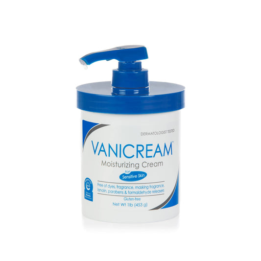 Vanicream Moisturizing Skin Cream with Pump Dispenser - 16 fl oz (1 lb) - Moisturizer Formulated Without Common Irritants for Those with Sensitive Skin-UPStoxs