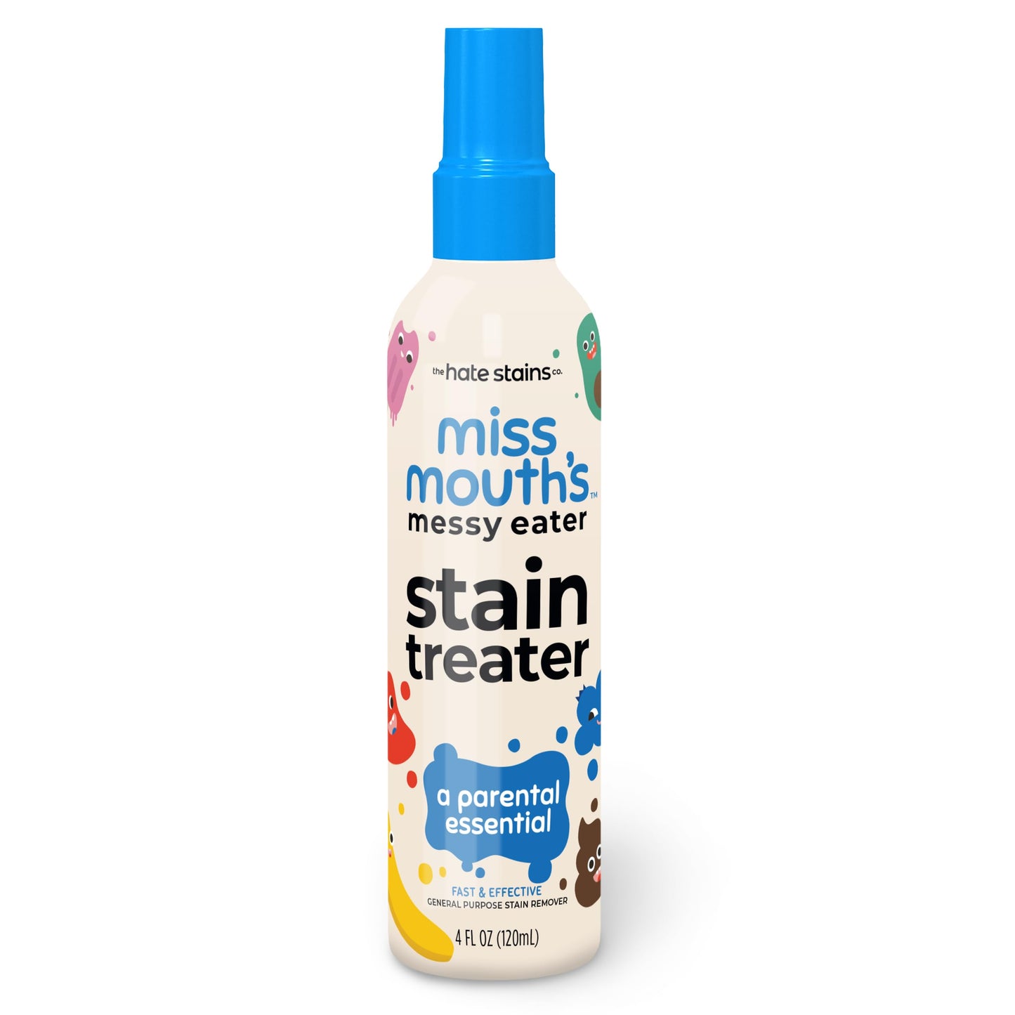 Miss Mouth's Messy Eater Stain Treater Spray - 4oz Stain Remover - Newborn & Baby Essentials - No Dry Cleaning Food, Grease, Coffee Off Laundry, Underwear, Fabric-UPStoxs