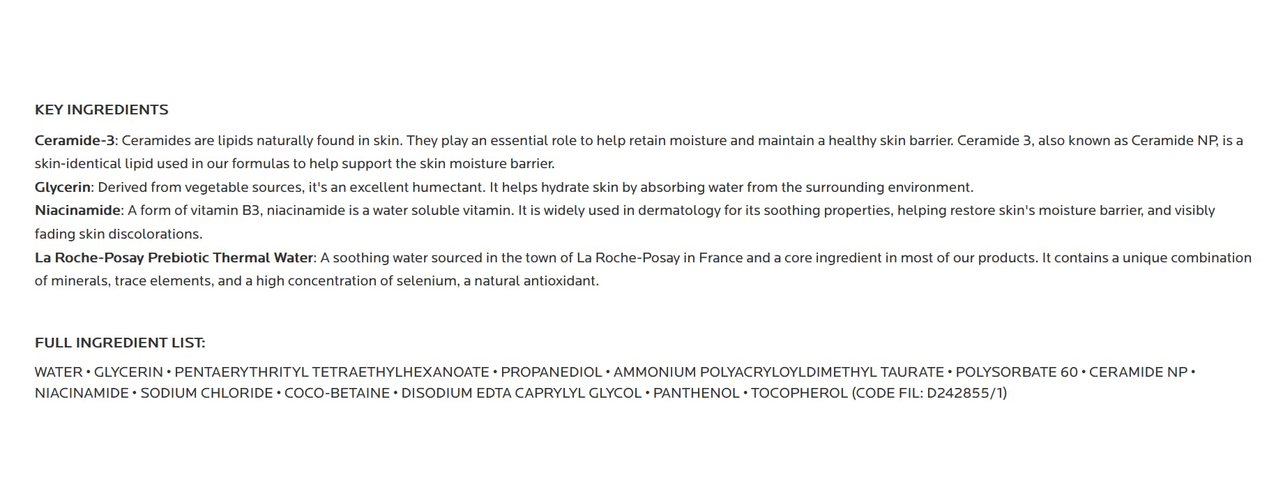 La Roche-Posay Toleriane Hydrating Gentle Face Cleanser, Daily Facial Cleanser with Niacinamide and Ceramides for Sensitive Skin, Moisturizing Face Wash for Normal to Dry Skin, Fragrance Free-UPStoxs