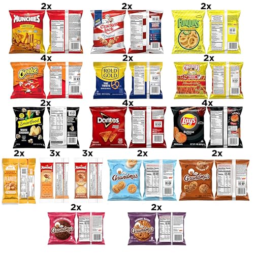 Frito Lay Ultimate Snack Care Package, Variety Assortment of Chips, Cookies, Crackers & More, (Pack of 40)-UPStoxs