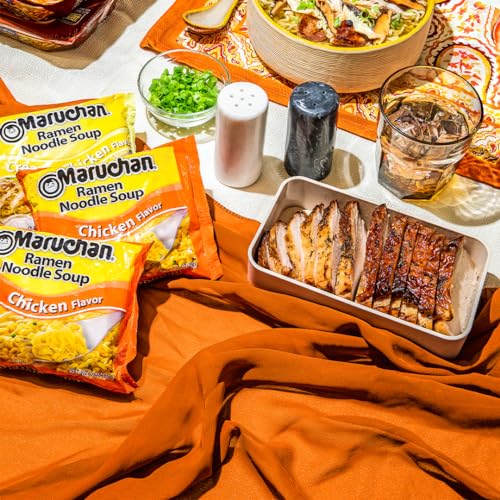 Maruchan Ramen Chicken, Instant Ramen Noodles, Ready to Eat Meals, 3 Oz, 24 Count-UPStoxs