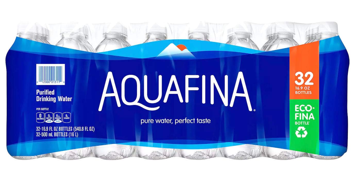 Aquafina Purified Drinking Water 16.9 oz., 32 pk.