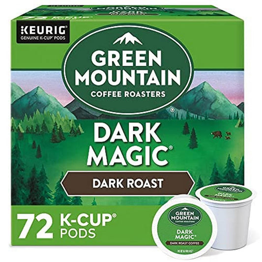 Green Mountain Coffee Roasters Dark Magic Keurig Single-Serve K-Cup Pods, Dark Roast Coffee, 72 Count (6 Packs of 12)-UPStoxs