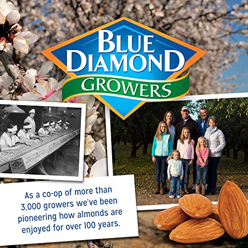 Blue Diamond Almonds Low Sodium Lightly Salted Snack Nuts, 100 Calorie Packs, 0.6 Ounce (Pack of 32)-UPStoxs