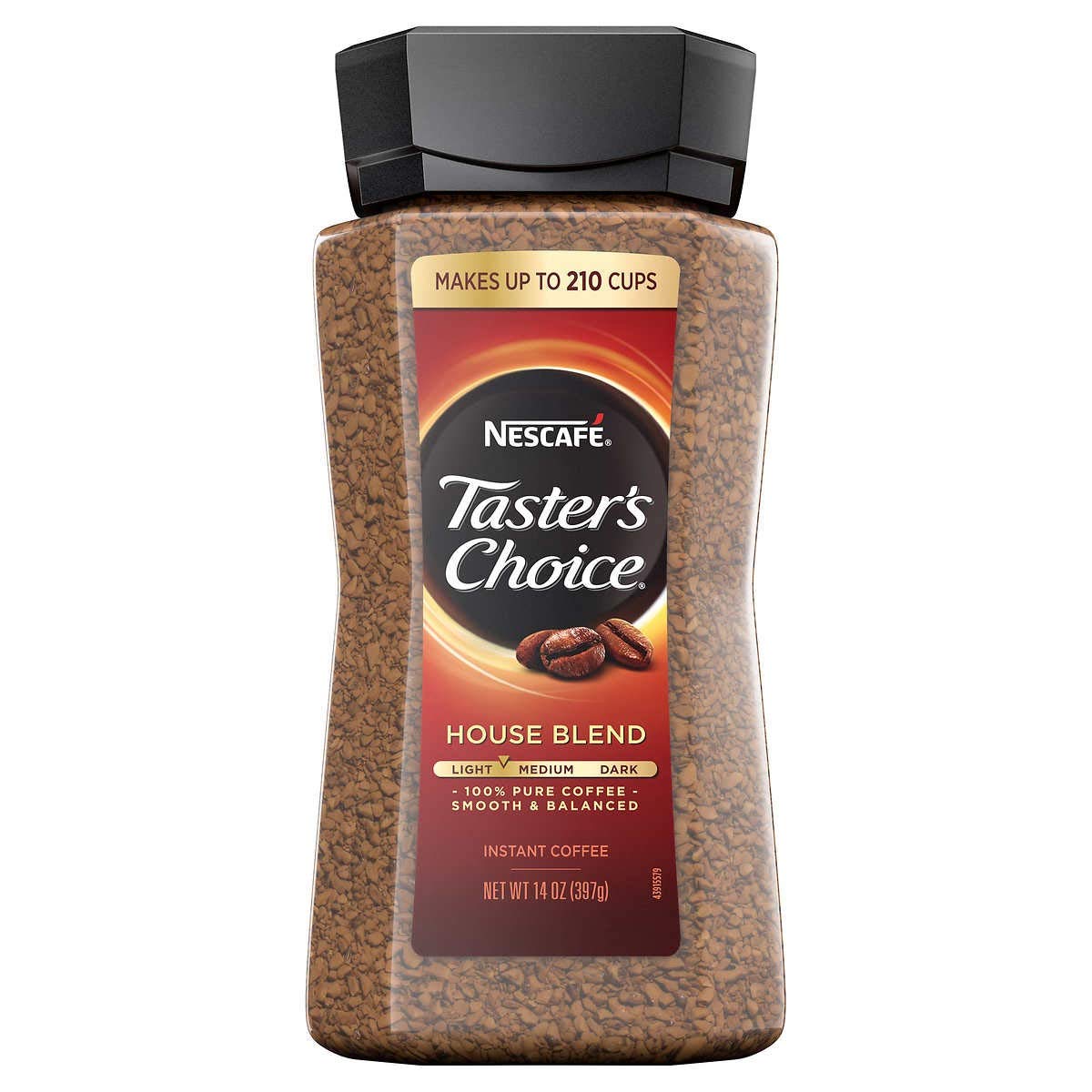 Nescafé Taster's Choice House Blend Instant Coffee, 14 oz.-UPStoxs