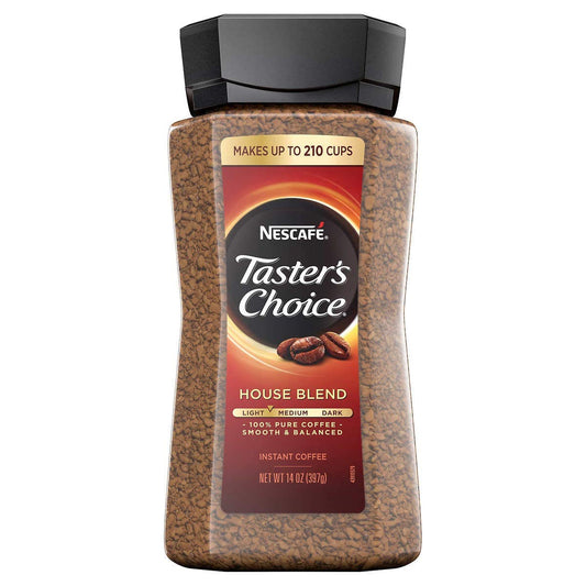 Nescafé Taster's Choice House Blend Instant Coffee, 14 oz.-UPStoxs